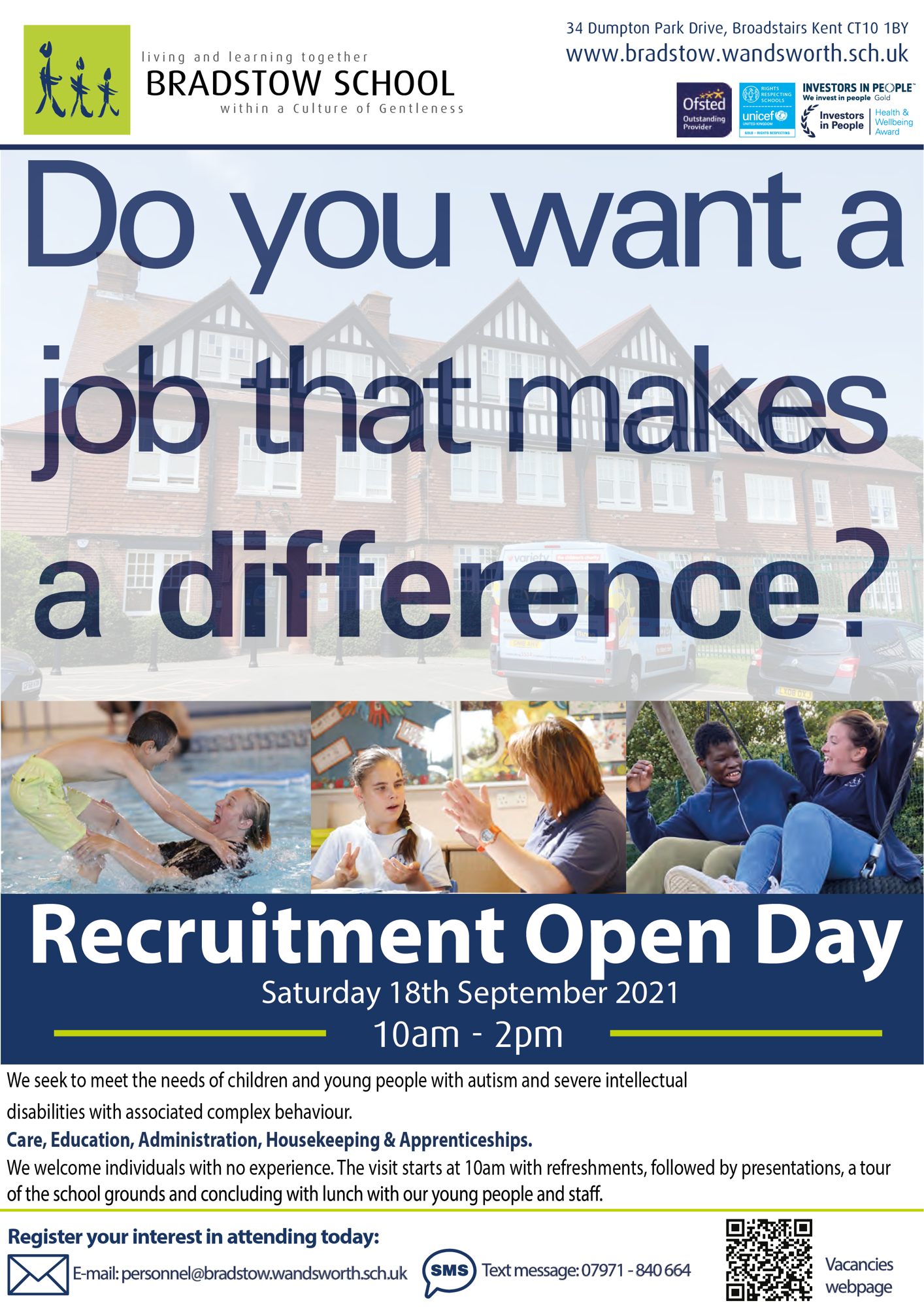 Recruitment Open Day Bradstow School