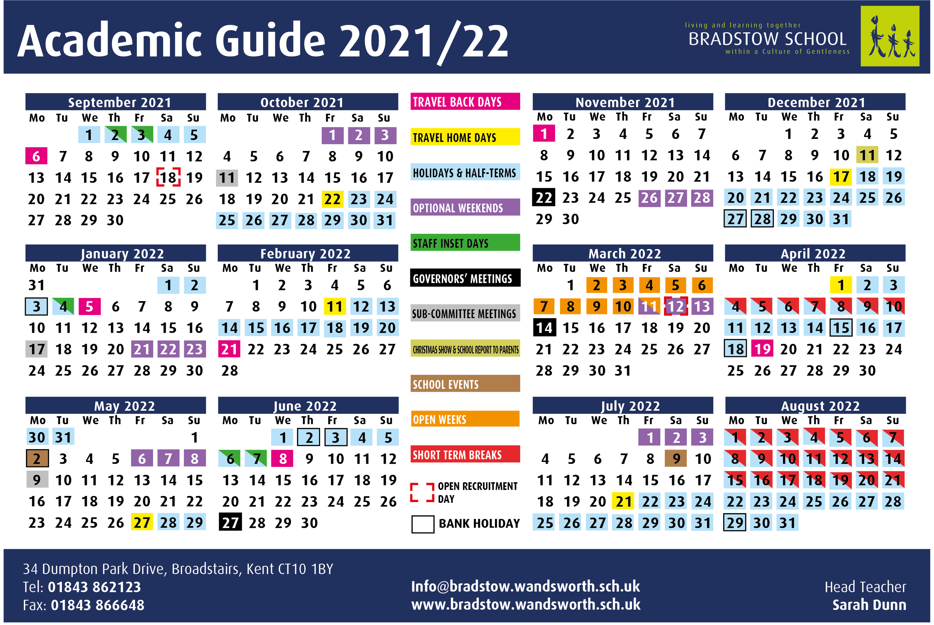 Calendar layout 2021 22 updated 2mar2022