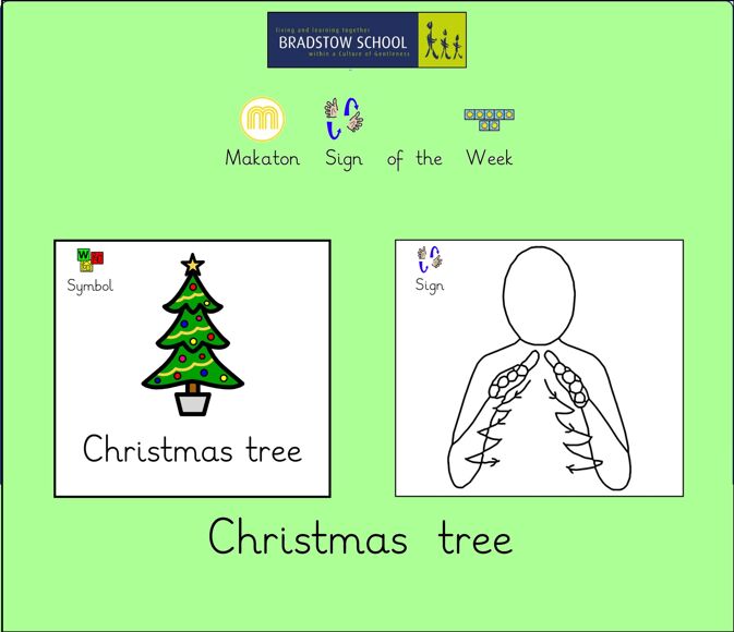 Makaton Sign Of The Week: Christmas Tree 13 12 2022 - News - Bradstow 